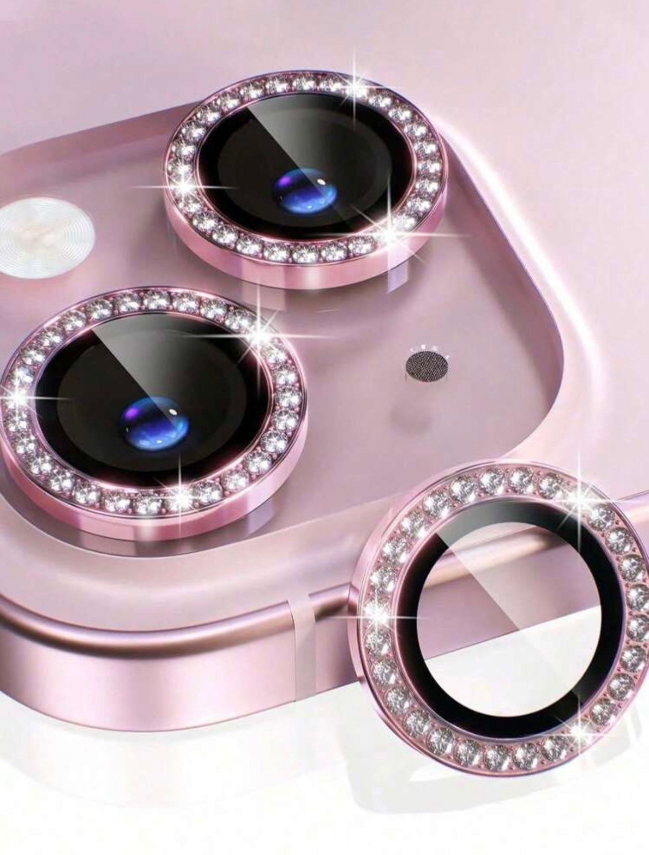 Pink Bling Lens Cover