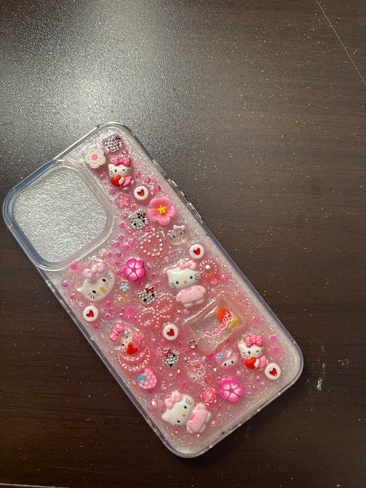 Pink Hello Kitty Charm Case