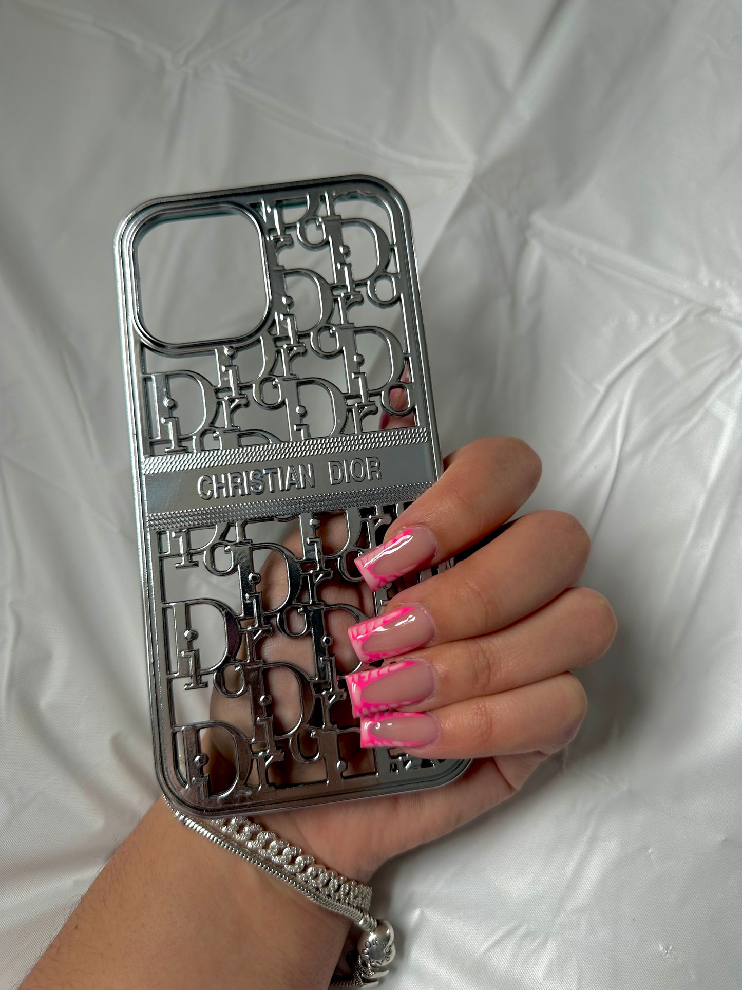 Silver Monogram Case